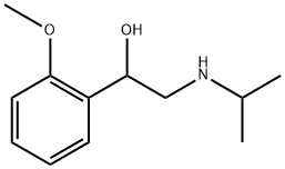 2-异丙基氨基-1-(2-甲氧基苯基)乙醇, 23299-28-7, 结构式
