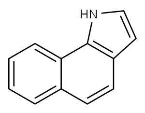 1H-ベンゾ[g]インドール 化学構造式