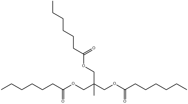 Ethylidynetris(methanol heptanoate) Structure