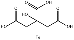 一水柠檬酸铁, 2338-05-8, 结构式