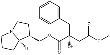 (2S)-2-Hydroxy-2-benzylbutanedioic acid 1-[[(4S,5R)-1-azabicyclo[3.3.0]octan-4-yl]methyl]4-methyl ester Structure