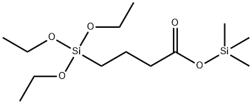 trimethylsilyl 4-(triethoxysilyl)butyrate Structure