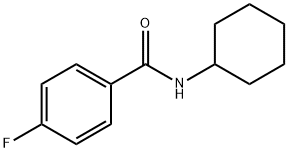N-cyclohexyl-4-fluorobenzamide Struktur