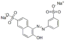 disodium 6-hydroxy-5-[(3-sulphonatophenyl)azo]naphthalene-2-sulphonate  Struktur