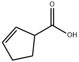 2-Cyclopentene-1-carboxylic acid Struktur