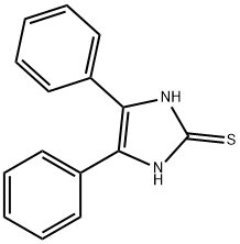 4,5-ジフェニル-1H-イミダゾール-2(3H)-チオン 化学構造式