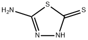 2-氨基-5-巯基-1,3,4-噻二唑, 2349-67-9, 结构式