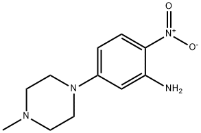 5-(4-甲基哌嗪)-2-硝基苯胺, 23491-48-7, 结构式
