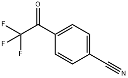 4-(2,2,2-三氟乙酰基)苯甲腈 结构式