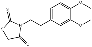 3-(3,4-Dimethoxyphenethyl)-2-thioxo-4-thiazolidinone Structure