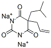 sodium 5-allyl-5-isobutylbarbiturate Structure