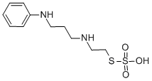 Thiosulfuric acid, S-(2-((3-anilinopropyl)amino)ethyl) ester Structure