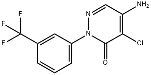 氟草敏-脱甲基 结构式
