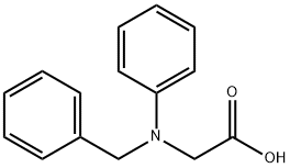 Glycine, N-phenyl-N-(phenylmethyl)- Structure