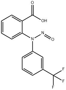 Benzoic  acid,  2-[nitroso[3-(trifluoromethyl)phenyl]amino]- Structure