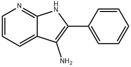 2-フェニル-1H-ピロロ[2,3-b]ピリジン-3-アミン 化学構造式