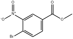 4-溴-3-硝基苯甲酸甲酯 结构式