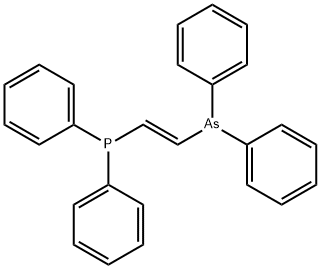 [(E)-2-(ジフェニルアルシノ)エテニル]ジフェニルホスフィン 化学構造式