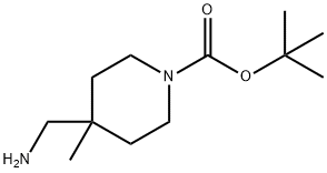 tert-butyl 4-(aminomethyl)-4-methylpiperidine-1-carboxylate Structure