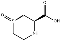 (3R)-3-カルボキシチオモルホリン1-オキシド 化学構造式