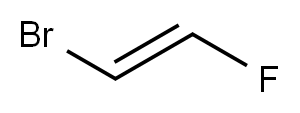 (E)-1-ブロモ-2-フルオロエテン 化学構造式