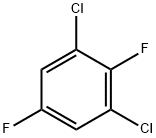 1,3-ジクロロ-2,5-ジフルオロベンゼン 化学構造式