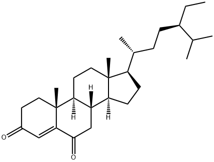 豆甾-4-烯-3,6-二酮, 23670-94-2, 结构式