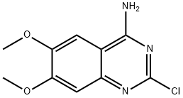 2-クロロ-6,7-ジメトキシキナゾリン-4-アミン 化学構造式