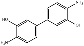 3,3'-ジヒドロキシベンジジン 化学構造式