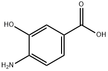 4-アミノ-3-ヒドロキシ安息香酸 化学構造式