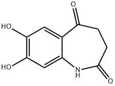 1H-1-Benzazepine-2,5-dione, 3,4-dihydro-7,8-dihydroxy- (9CI) Structure