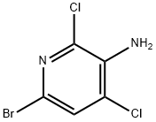 3-氨基-6-溴-2,4-二氯吡啶 结构式