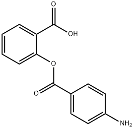 2-(4-aminobenzoyl)oxybenzoic acid Structure