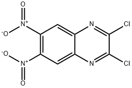 2,3-ジクロロ-6,7-ジニトロキノキサリン 塩化物 化学構造式