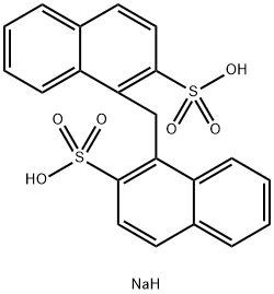 1,1'-メチレンビス(2-ナフタレンスルホン酸ナトリウム) 化学構造式