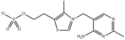 硫酸チアミン 化学構造式