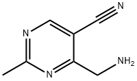 5-Pyrimidinecarbonitrile, 4-(aminomethyl)-2-methyl- (8CI) Structure