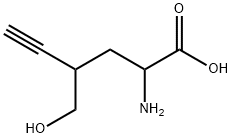 2-Amino-4-hydroxymethyl-5-hexynoic acid Structure