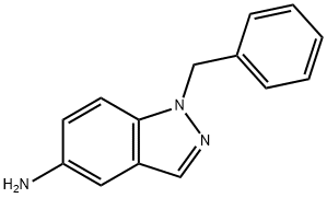 1-ベンジル-1H-インダゾール-5-アミン 化学構造式