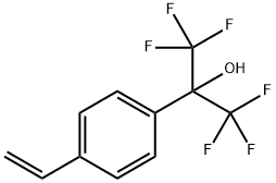 p-(Hexafluoro-2-hydroxypropyl)styrene Structure