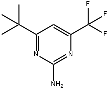 4-叔丁基-6-三氟甲基-2-嘧啶胺, 238742-83-1, 结构式