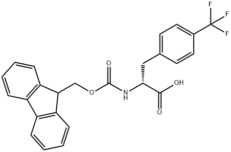 FMOC-D-4-トリフルオロメチルフェ 化学構造式
