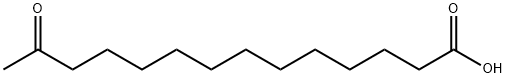 13-氧代十四酸, 2389-02-8, 结构式