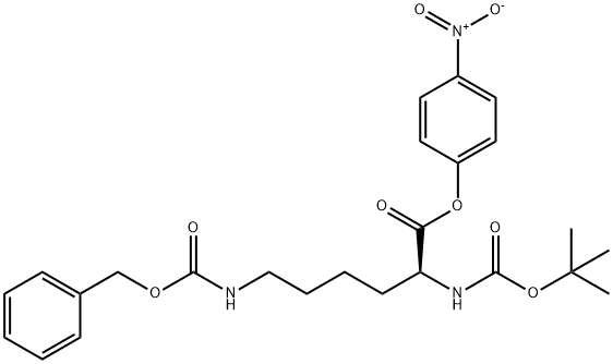 BOC-LYS(Z)-ONP Struktur