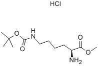 N-Boc-L-赖氨酸甲酯盐酸盐, 2389-48-2, 结构式