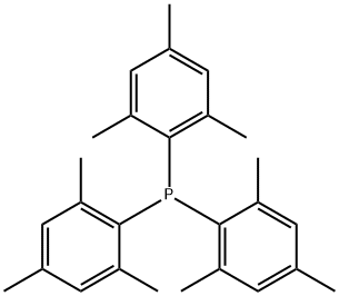 トリス(2,4,6-トリメチルフェニル)ホスフィン 化学構造式