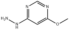 4-肼基-6-甲氧基嘧啶 结构式