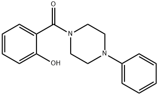 2-[(4-phenylpiperazin-1-yl)carbonyl]phenol Struktur