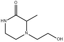 Piperazinone, 4-(2-hydroxyethyl)-3-methyl- (9CI) Structure