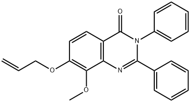 4(3H)-Quinazolinone,  8-methoxy-2,3-diphenyl-7-(2-propenyloxy)-  (9CI) Structure